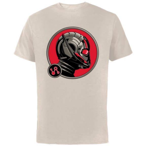 Marvel Ant-Man and the Wasp: Quantumania Scott Lang Helmet - Short Sleeve Cotton T-Shirt for Adults - Customized-Natural
