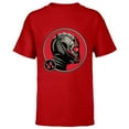 thumbnail image 1 of Marvel Ant-Man and the Wasp: Quantumania Scott Lang Helmet - Short Sleeve T-Shirt for Kids - Customized-Red, 1 of 5