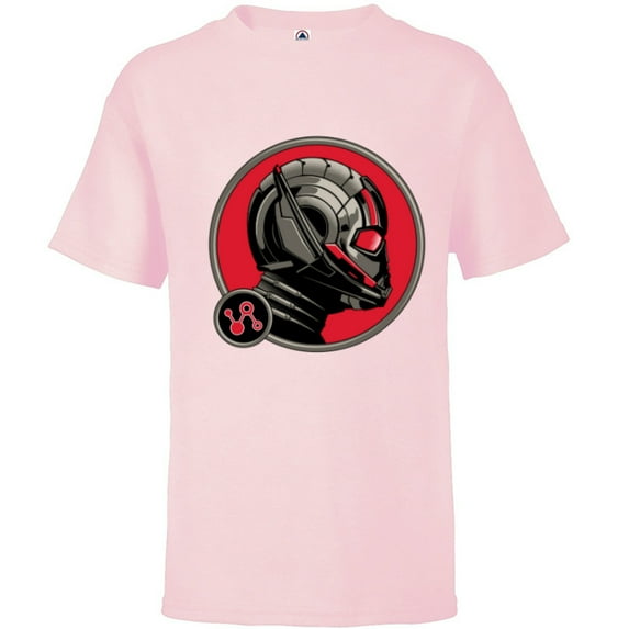 Marvel Ant-Man and the Wasp: Quantumania Scott Lang Helmet - Short Sleeve T-Shirt for Kids - Customized-Soft Pink