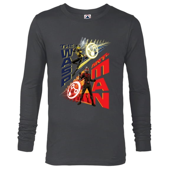 Marvel Ant-Man and the Wasp: Quantumania Super Size Shift - Long Sleeve T-Shirt for Men - Customized-Charcoal Heather