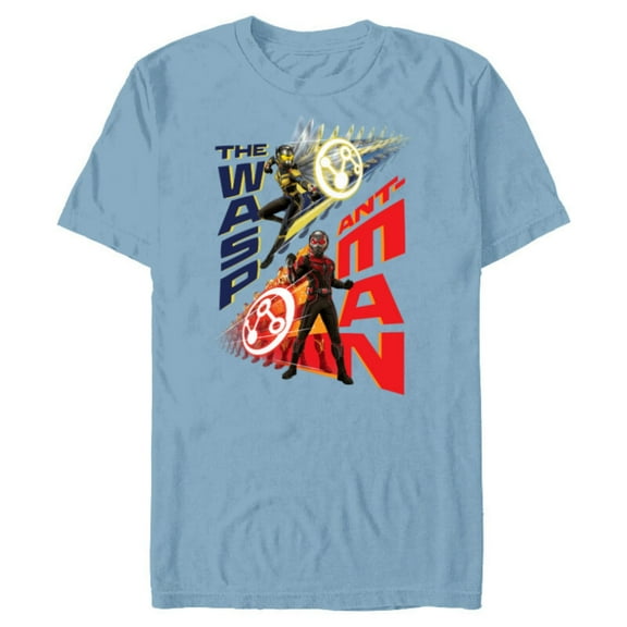 Marvel Ant-Man and the Wasp: Quantumania Super Size Shift - Short Sleeve Blended T-Shirt for Adults - Customized-Ocean Blue