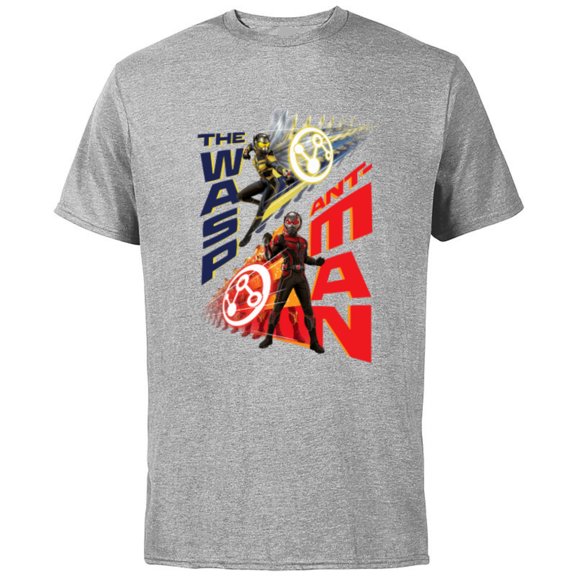 Marvel Ant-Man and the Wasp: Quantumania Super Size Shift - Short Sleeve Cotton T-Shirt for Adults - Customized-Athletic Heather