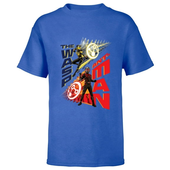 Marvel Ant-Man and the Wasp: Quantumania Super Size Shift - Short Sleeve T-Shirt for Kids - Customized-Royal