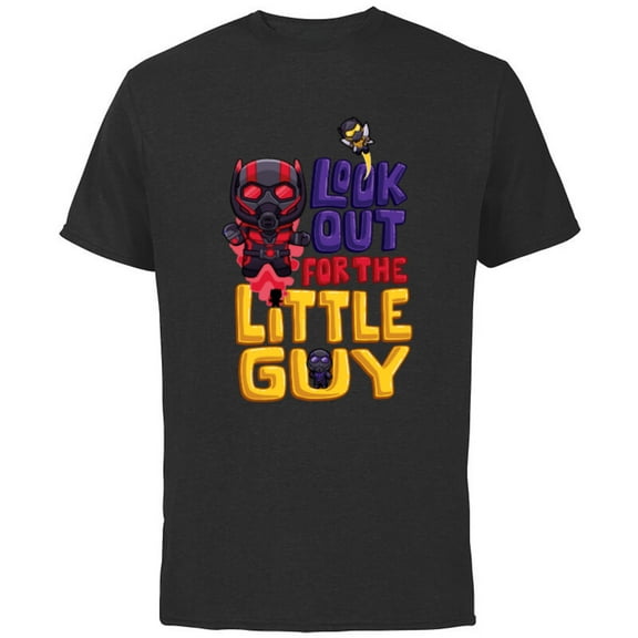 Marvel Ant-Man and the Wasp: Quantumania The Little Guy - Short Sleeve Cotton T-Shirt for Adults - Customized-Black