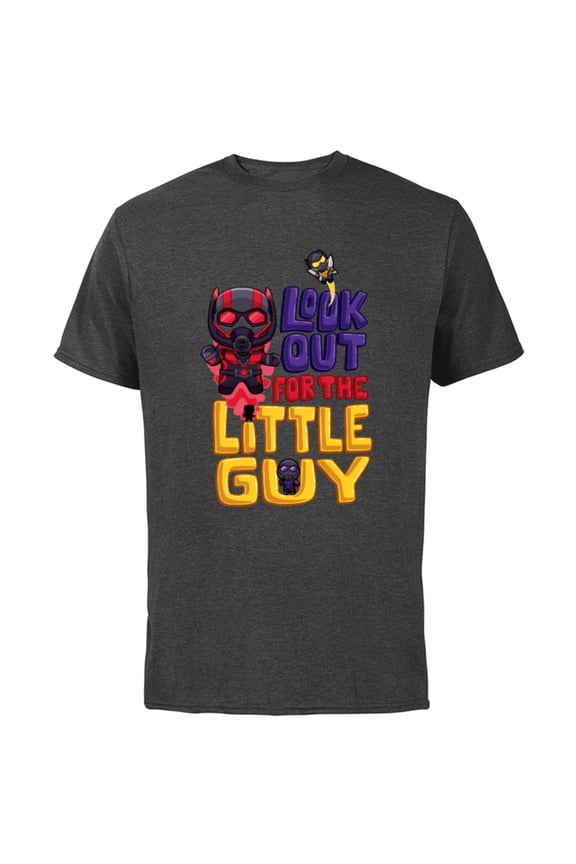 Ant-Man and the Wasp: Quantumania The Little Guy - Short Sleeve Cotton T-Shirt for Adults - Customized-Charcoal