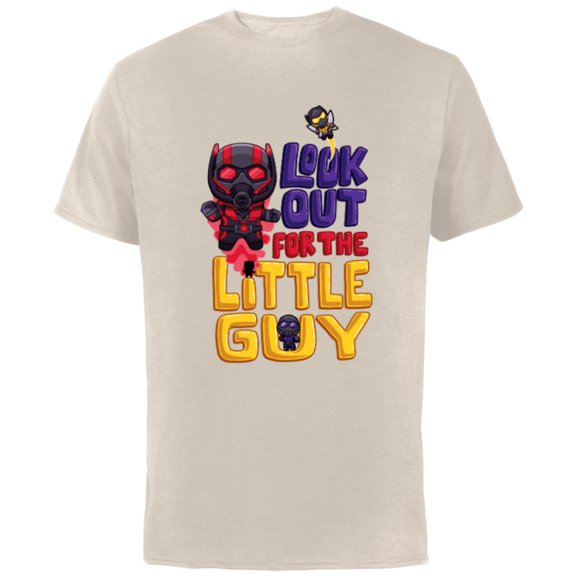 Marvel Ant-Man and the Wasp: Quantumania The Little Guy - Short Sleeve Cotton T-Shirt for Adults - Customized-Natural