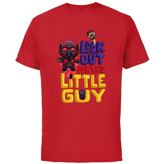 Marvel Ant-Man and the Wasp: Quantumania The Little Guy - Short Sleeve Cotton T-Shirt for Adults - Customized-Red