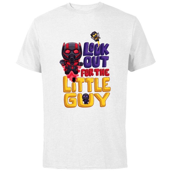Marvel Ant-Man and the Wasp: Quantumania The Little Guy - Short Sleeve Cotton T-Shirt for Adults - Customized-White