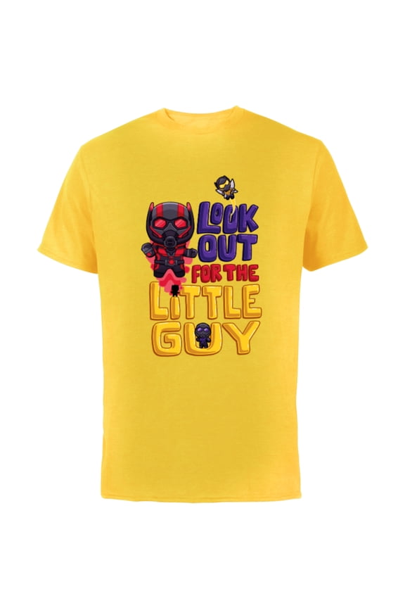 Ant-Man and the Wasp: Quantumania The Little Guy - Short Sleeve Cotton T-Shirt for Adults - Customized-Yellow