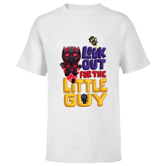 Marvel Ant-Man and the Wasp: Quantumania The Little Guy - Short Sleeve T-Shirt for Kids - Customized-White
