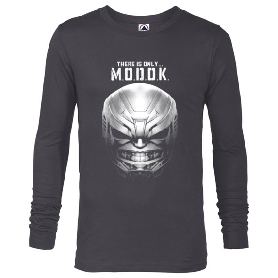 Marvel Ant-Man and the Wasp: Quantumania There is Only MODOK - Long Sleeve T-Shirt for Men - Customized-Charcoal Heather