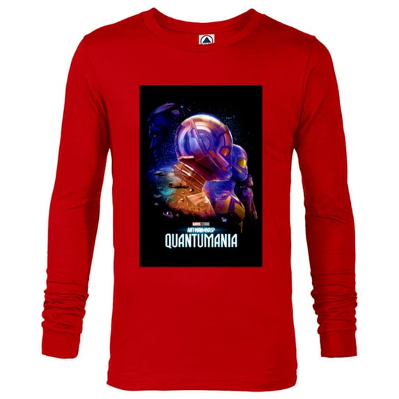 Marvel Ant-Man and the Wasp: Quantumania Trailer Poster - Long Sleeve T-Shirt for Men - Customized-New Red