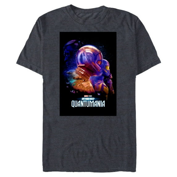 Marvel Ant-Man and the Wasp: Quantumania Trailer Poster - Short Sleeve Blended T-Shirt for Adults - Customized-Navy Heather