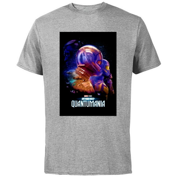Marvel Ant-Man and the Wasp: Quantumania Trailer Poster - Short Sleeve Cotton T-Shirt for Adults - Customized-Athletic Heather