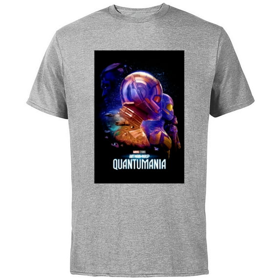 Marvel Ant-Man and the Wasp: Quantumania Trailer Poster - Short Sleeve Cotton T-Shirt for Adults - Customized-Athletic Heather