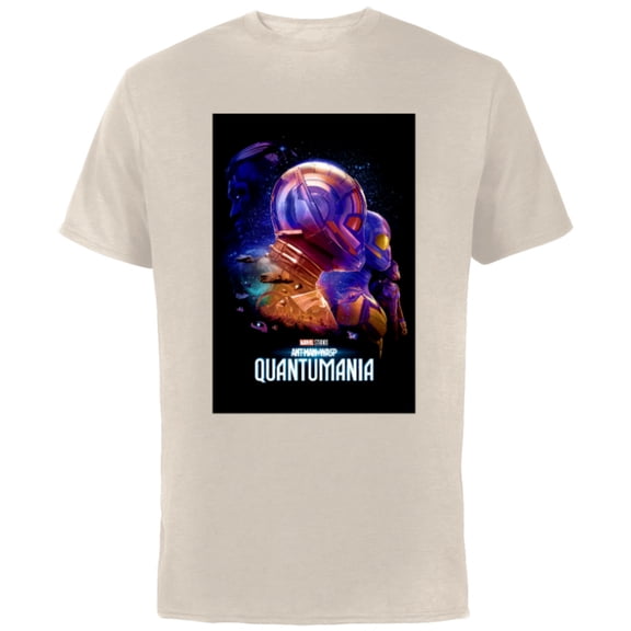 Marvel Ant-Man and the Wasp: Quantumania Trailer Poster - Short Sleeve Cotton T-Shirt for Adults - Customized-Natural