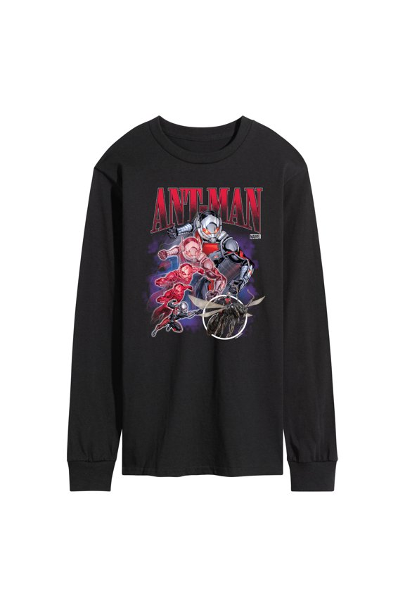 - Antman Collage - Men's Long Sleeve Graphic T-Shirt