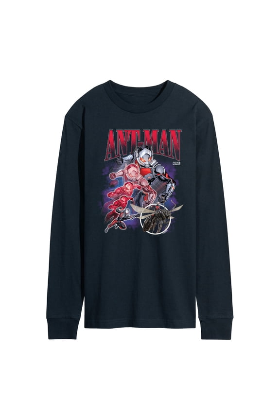 - Antman Collage - Men's Long Sleeve Graphic T-Shirt