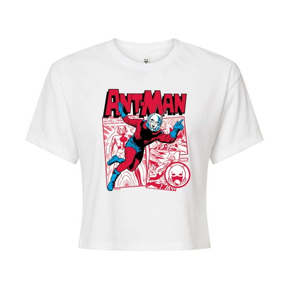 Marvel - Antman Retro - Juniors Cropped Graphic T-Shirt