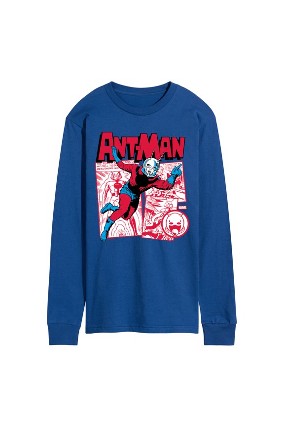 - Antman Retro - Men's Long Sleeve Graphic T-Shirt