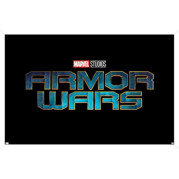 Marvel Armor Wars - Logo Wall Poster, 14.725" x 22.375", Framed