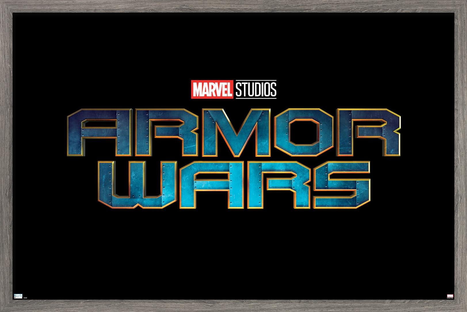 Marvel Armor Wars - Logo Wall Poster, 22.375" x 34", Framed