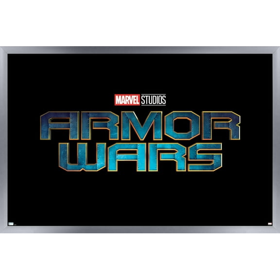 Marvel Armor Wars - Logo Wall Poster, 22.375" x 34", Framed