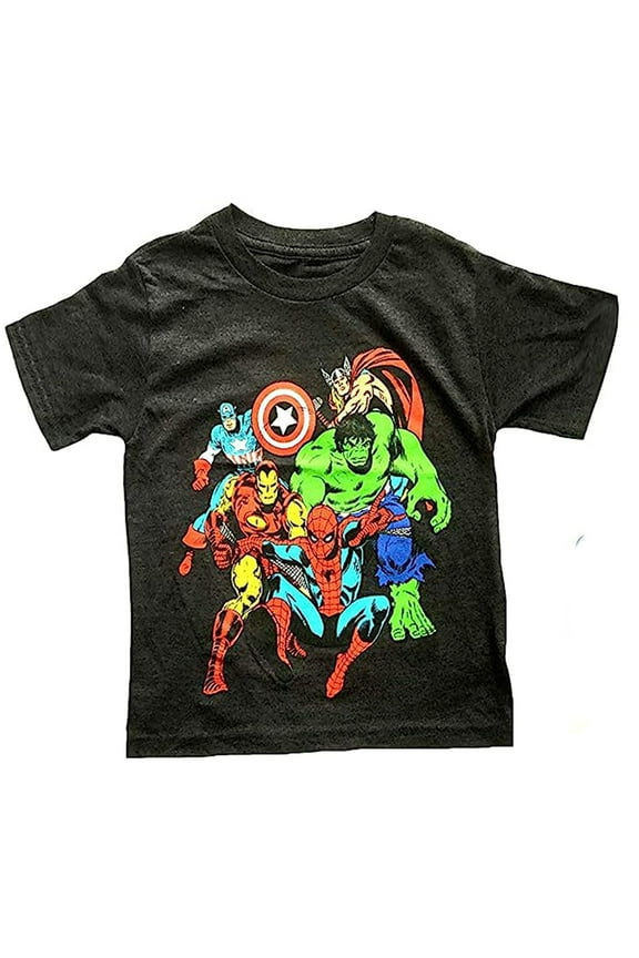 Marvel Avenger Big Boy's Group Shot T-Shirt Medium (8)