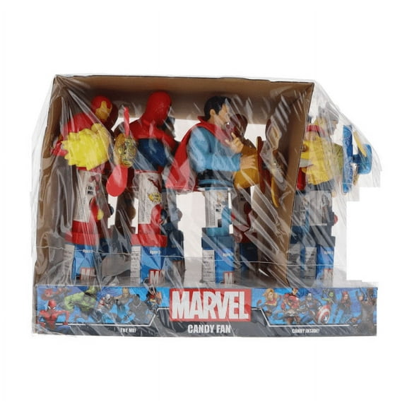 Marvel Avenger Fan , Count 12 - Sugar Candy / Grab Varieties & Flavors