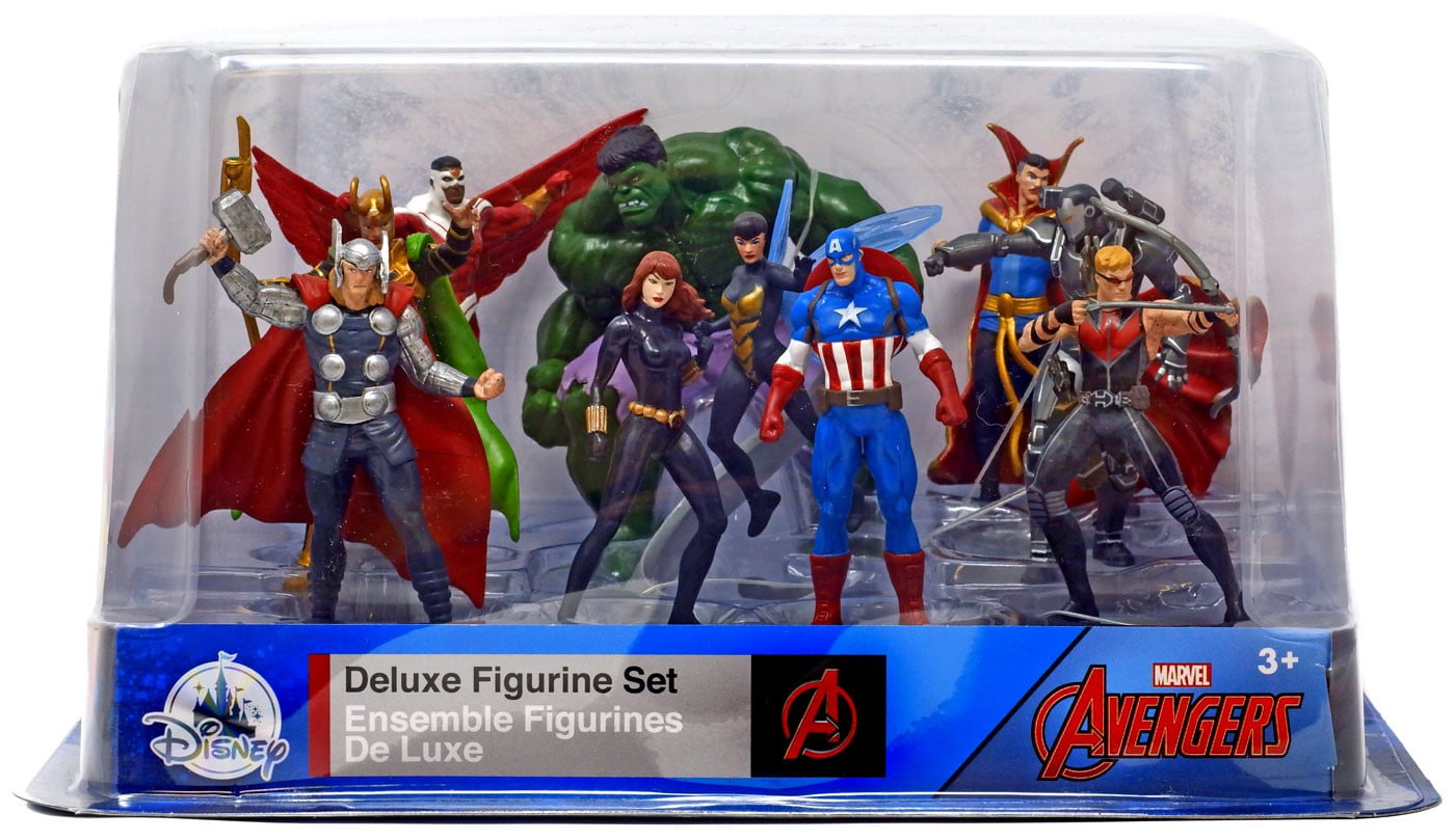 Marvel The Avengers 10-Piece PVC Figure Play Set [Falcon, Loki