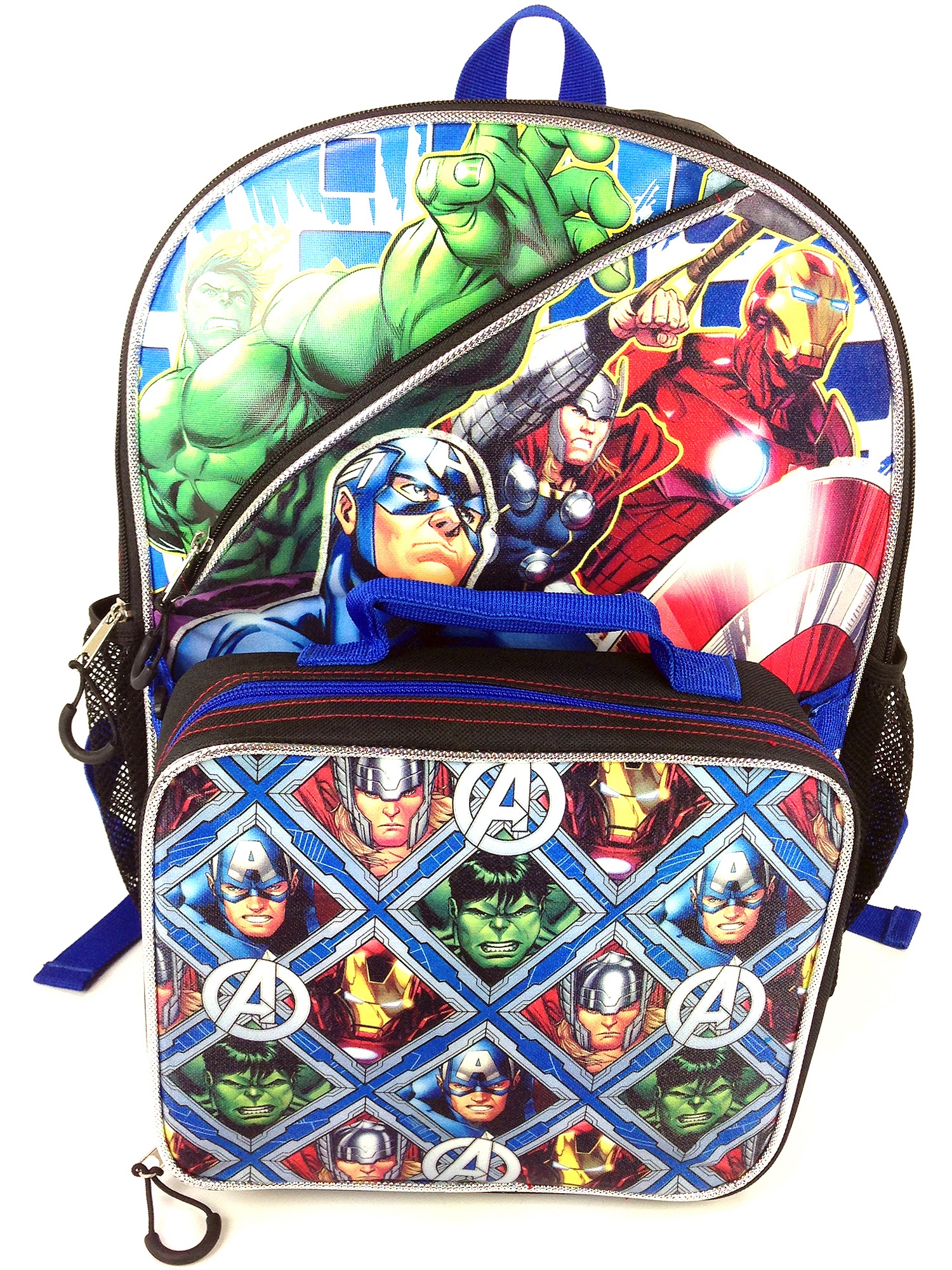 Marvel Avengers 16" Backpacks with Lunch Kit - image 1 of 3