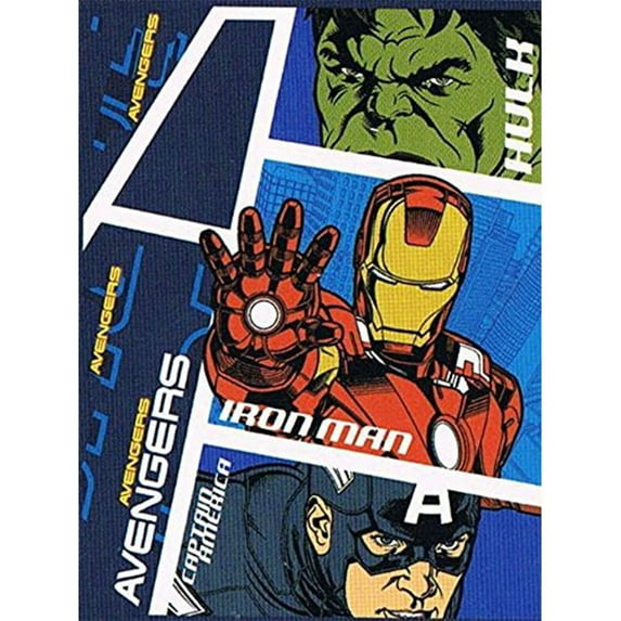 Marvel Avengers 50" x 60" Child Multicolor Plush Throw Blanket