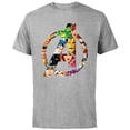 thumbnail image 1 of Marvel Avengers 60th Anniversary A-Logo Symbol Circle Faces- Short Sleeve Cotton T-Shirt for Adults - Customized-Athletic Heather, 1 of 5