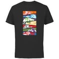 thumbnail image 1 of Marvel Avengers 60th Anniversary Classic Color Slices Retro- Short Sleeve Cotton T-Shirt for Adults - Customized-Black, 1 of 5