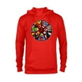 thumbnail image 1 of Marvel Avengers 60th Anniversary Classic Comic Hero Shield- Pullover Hoodie for Adults - Customized-Red, 1 of 5