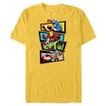 thumbnail image 1 of Marvel Avengers 60th Anniversary Four Heroes Retro Classic- Short Sleeve Blended T-Shirt for Adults - Customized-Yellow, 1 of 5