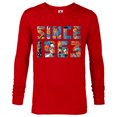 thumbnail image 1 of Marvel Avengers 60th Anniversary Since 1963 Retro Classic- Long Sleeve T-Shirt for Men - Customized-New Red, 1 of 5