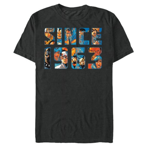 Marvel Avengers 60th Anniversary Since 1963 Retro Classic- Short Sleeve Blended T-Shirt for Adults - Customized-Dark Heather
