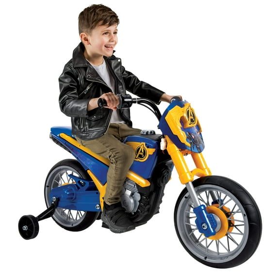 Marvel Avengers 6V Battery-Powered Motorcycle Ride-On Toy by Huffy