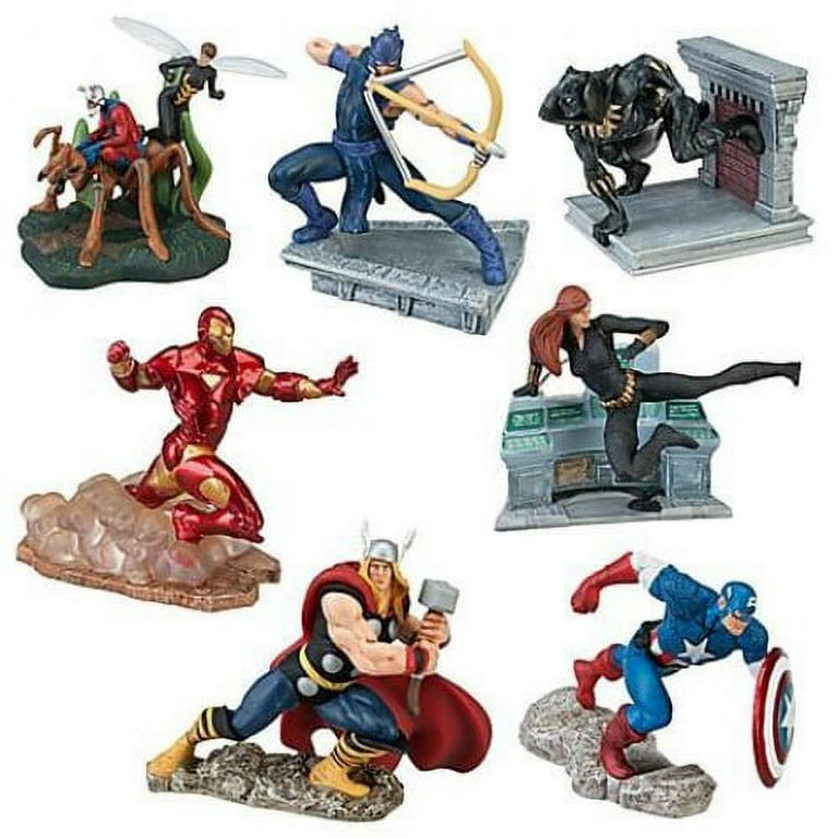 Set De Figuras Marvel Articulables Y De Jebe Avengers - Promart