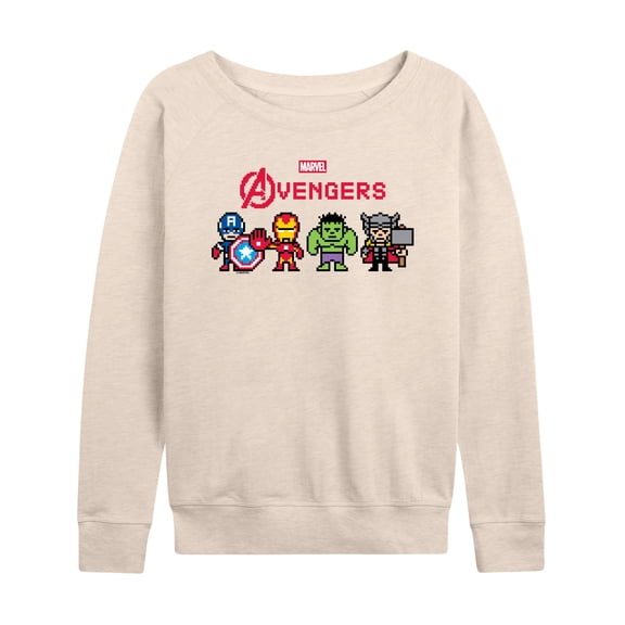 Marvel - Avengers 8 Bit - Women's French Terry Long Sleeve Pullover