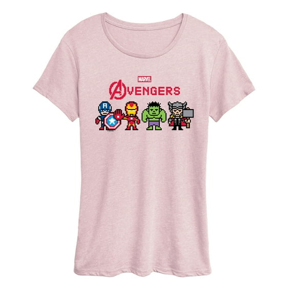 Marvel - Avengers 8 Bit - Women's Short Sleeve Graphic T-Shirt