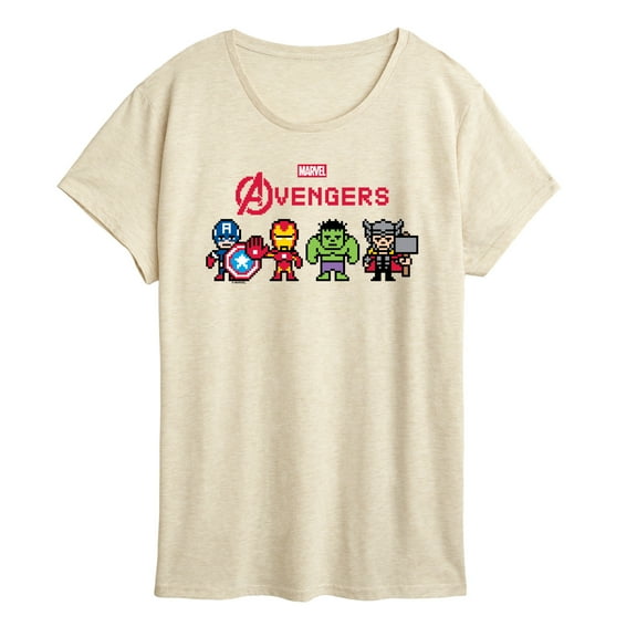Marvel - Avengers 8 Bit - Women's Short Sleeve Graphic T-Shirt
