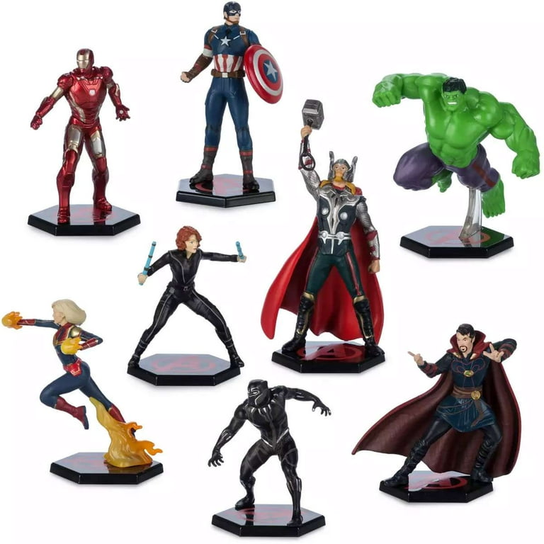 Marvel Avengers 8-Piece PVC Figure Play Set - Walmart.com