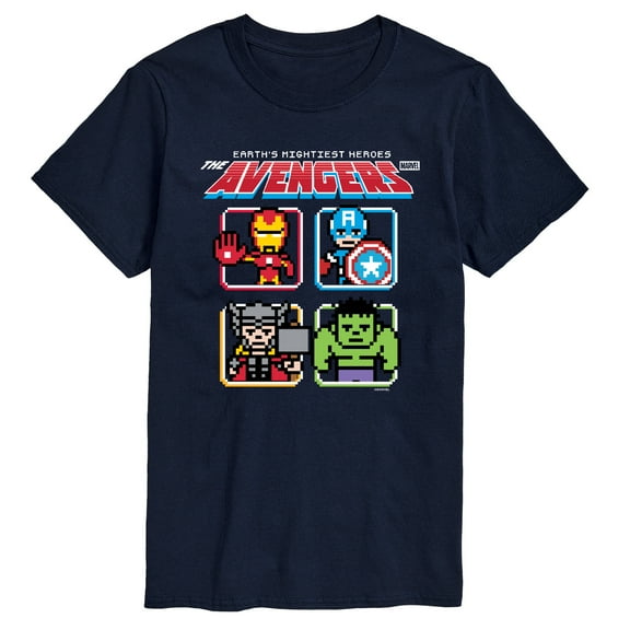 Marvel - Avengers 8Bit - Men's Short Sleeve Graphic T-Shirt