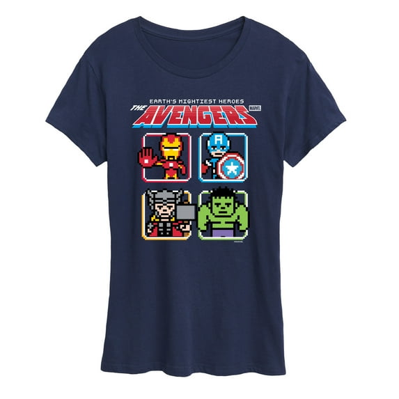 Marvel - Avengers 8Bit - Women's Short Sleeve Graphic T-Shirt