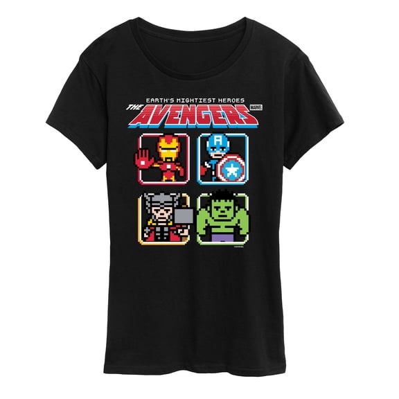 Marvel - Avengers 8Bit - Women's Short Sleeve Graphic T-Shirt