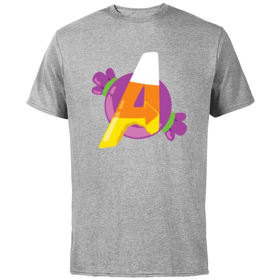 Marvel Avengers A Candy Corn Halloween - Short Sleeve Cotton T-Shirt for Adults - Customized-Athletic Heather