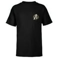 thumbnail image 1 of Marvel Avengers A-Logo Icon Bronze Super Fancy Steampunk - Short Sleeve T-Shirt for Kids - Customized-Black, 1 of 5