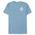 thumbnail image 1 of Marvel Avengers A-Logo Icon White Super Fancy Steampunk - Short Sleeve Blended T-Shirt for Adults - Customized-Ocean Blue, 1 of 5